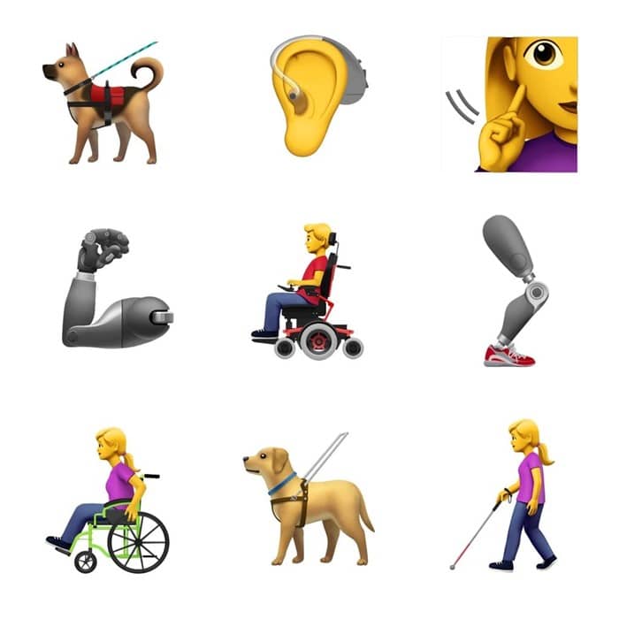 Images of Disability Emojis