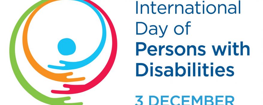 Banner of International Day of persons with disabilities